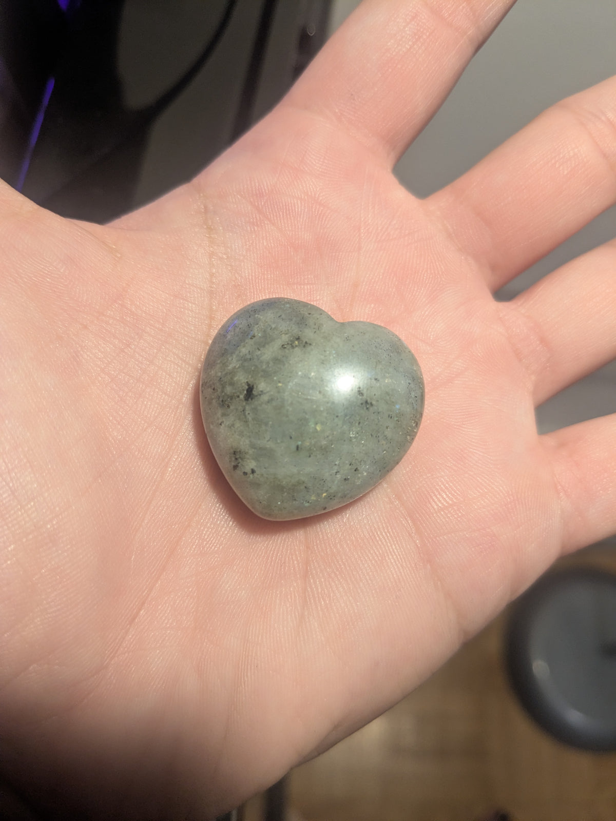 Mini Polished Crystal Heart Stones