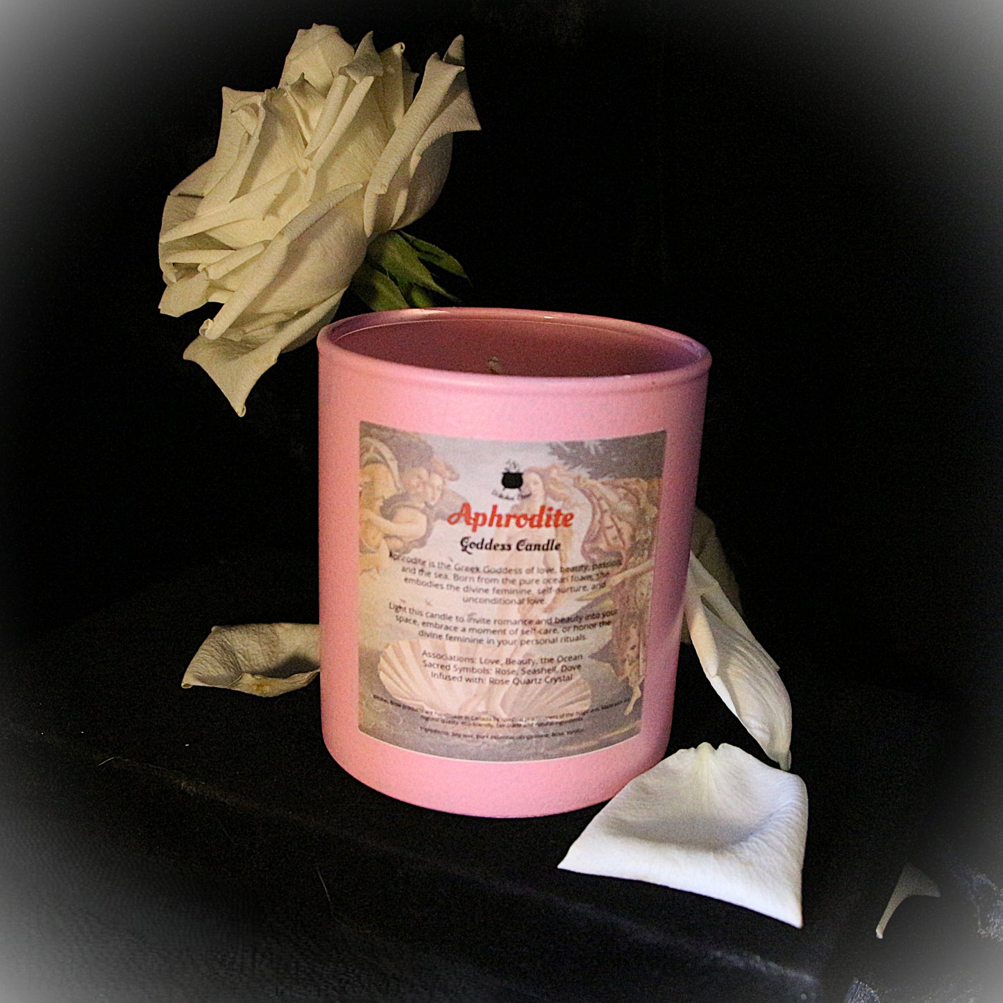 Aphrodite Crystal Infused Soy Candle