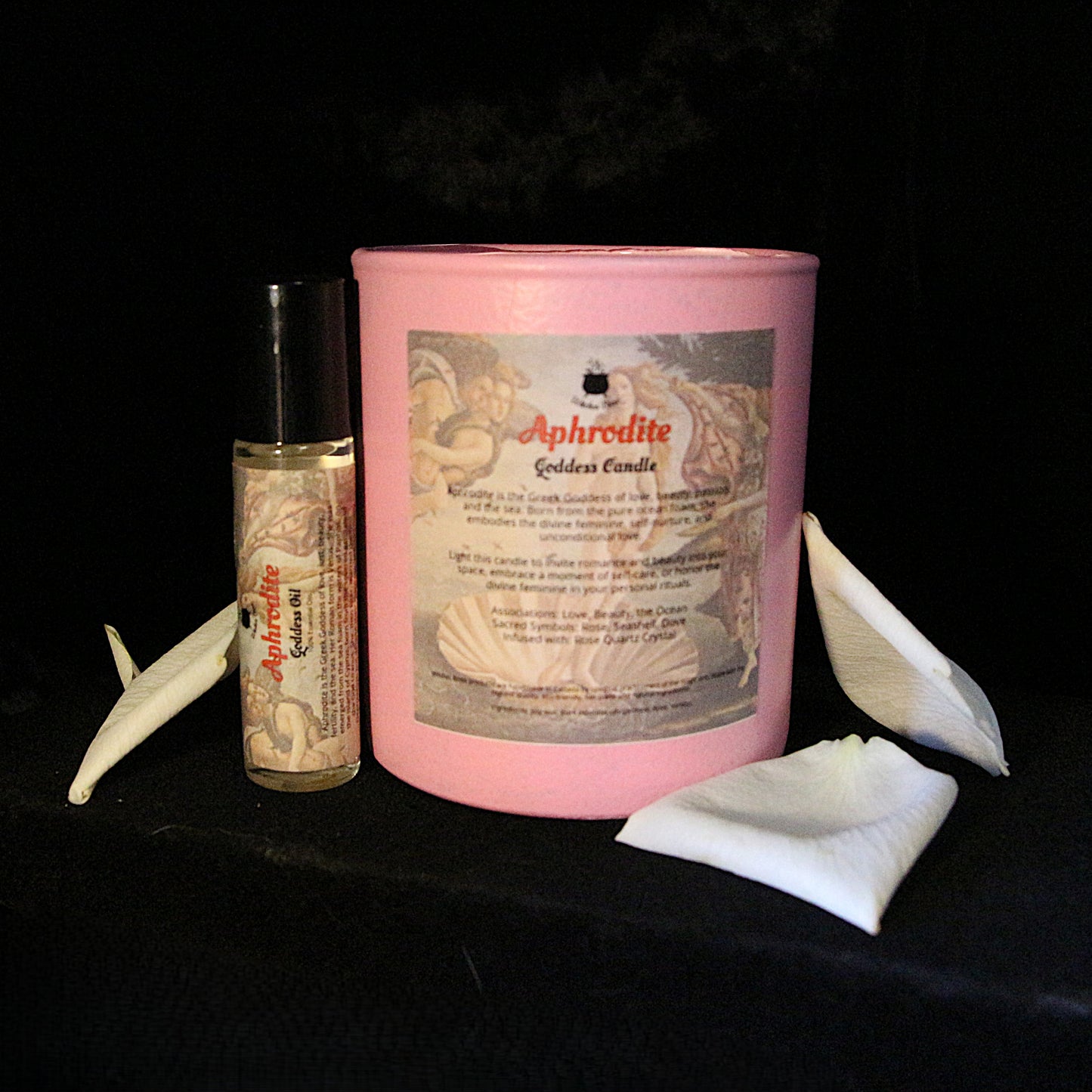 Aphrodite Crystal Infused Soy Candle