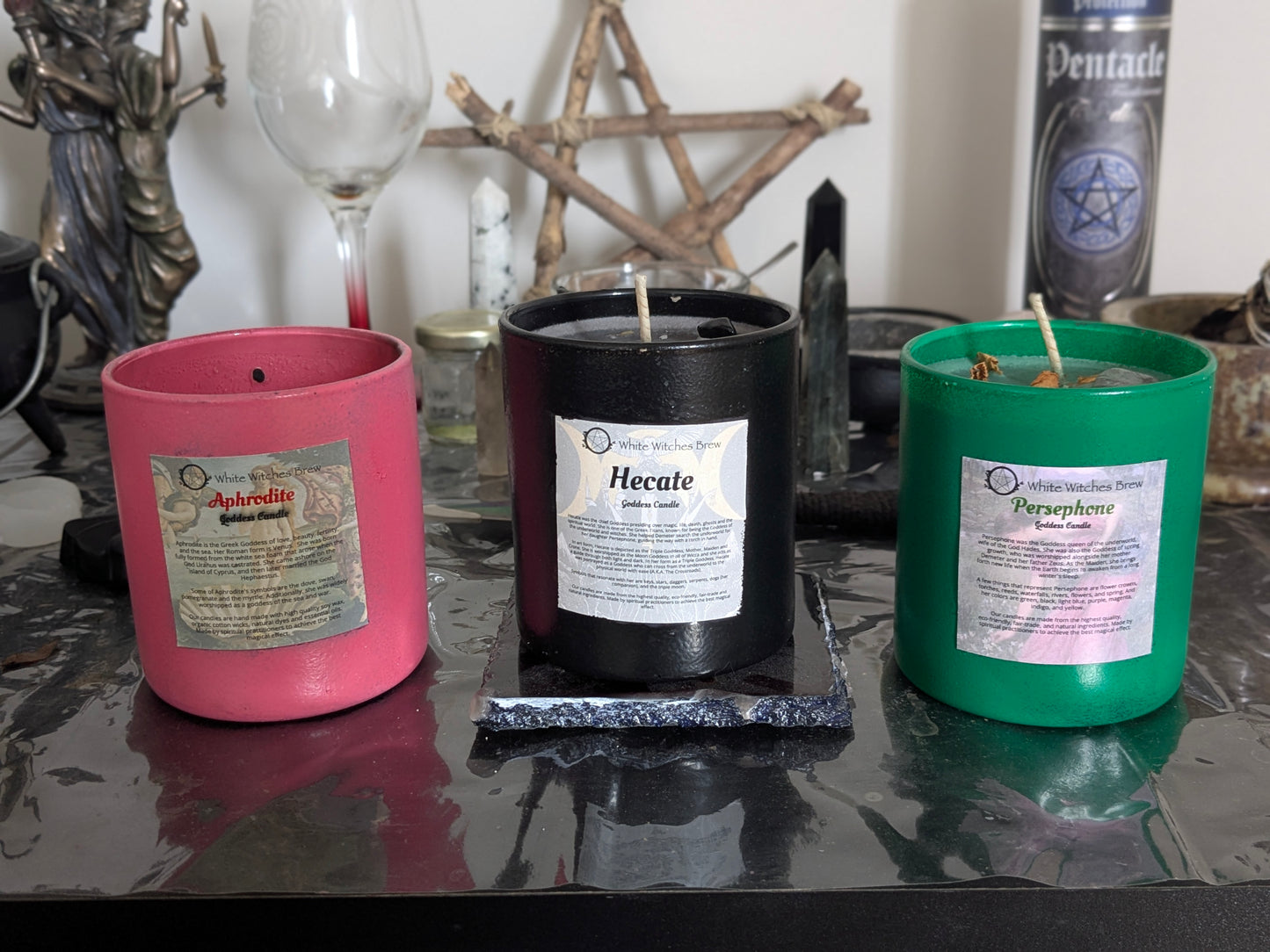Aphrodite Crystal Infused Soy Candle