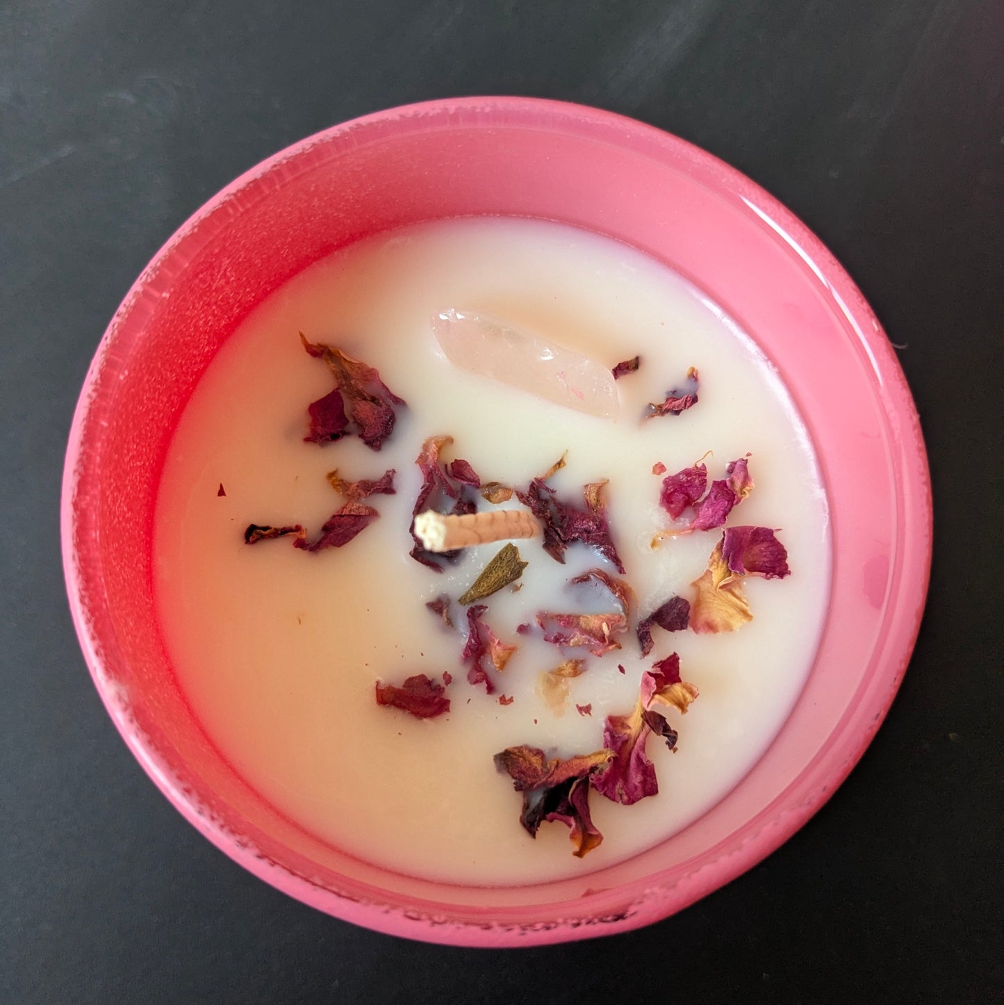 Aphrodite Crystal Infused Soy Candle